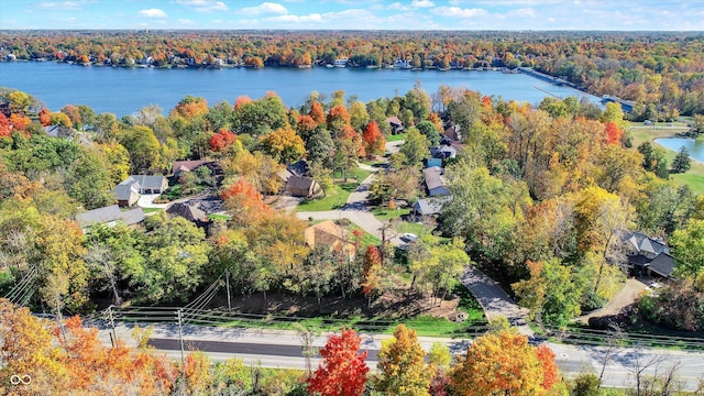 8530 Helmsman Cir, Indianapolis, IN 46256 - bird's eye view of a heavily wooded area and a large body of water