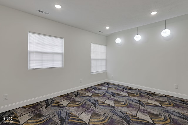 1208 W 18th St, Indianapolis, IN 46202 - empty room featuring carpet, recessed lighting, and baseboards