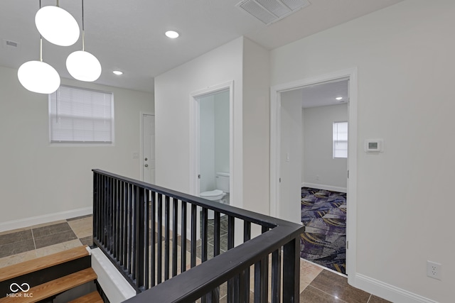 1208 W 18th St, Indianapolis, IN 46202 - hallway featuring baseboards and recessed lighting