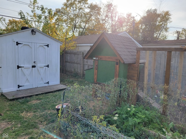 view of outbuilding