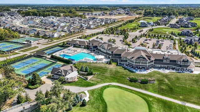 birds eye view of property