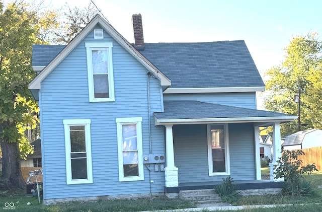 view of front of house with a porch