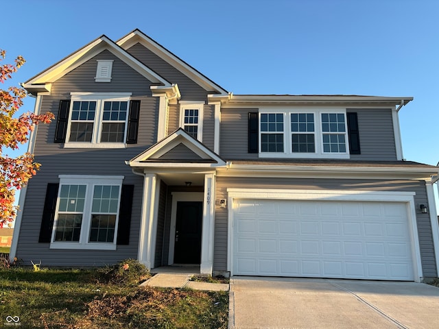 view of front of house featuring a garage