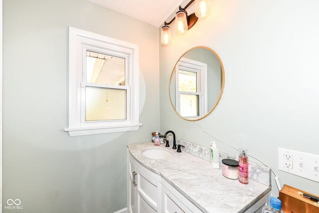 bathroom featuring vanity