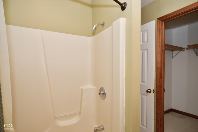 bathroom with walk in shower