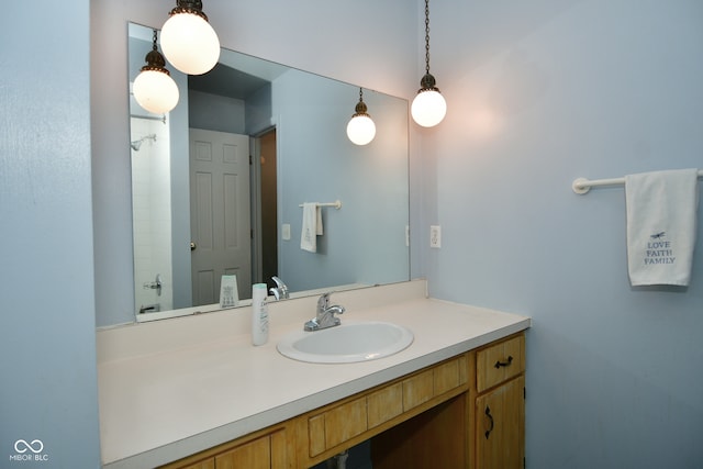 bathroom featuring vanity