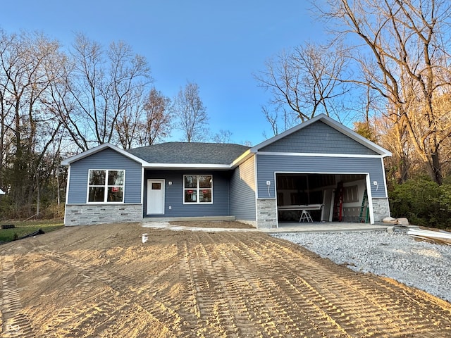 view of front of house featuring a garage