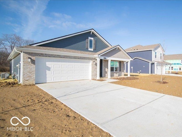 ranch-style home featuring cooling unit