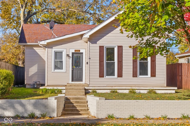 view of front of home