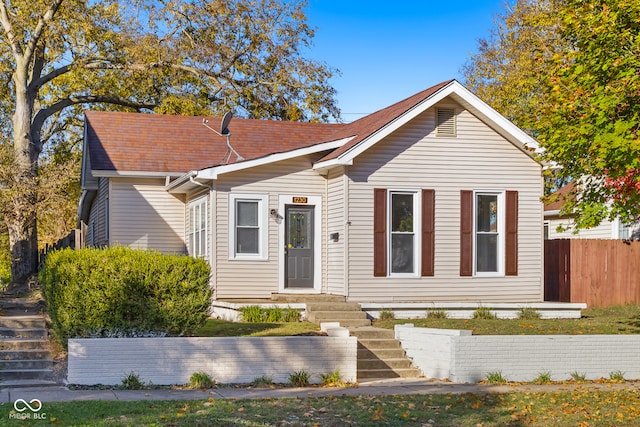 view of front of home