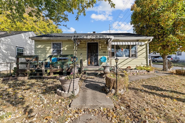 view of bungalow-style home