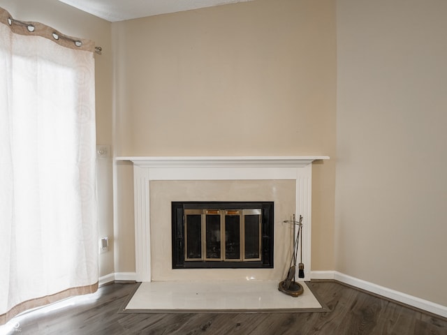 room details with wood-type flooring