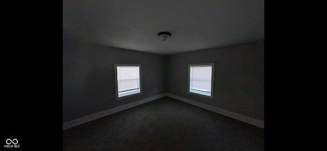 spare room with carpet floors