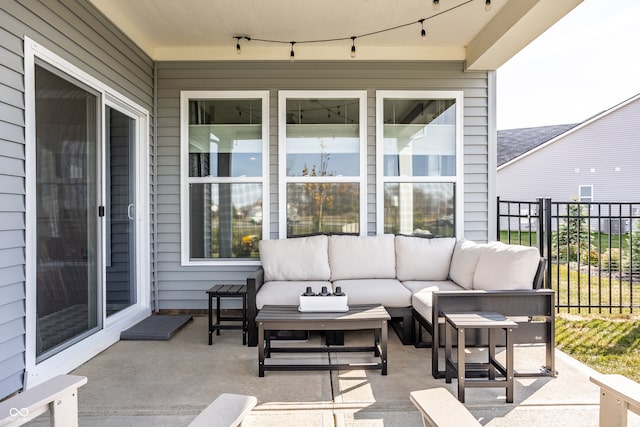 view of patio / terrace with outdoor lounge area