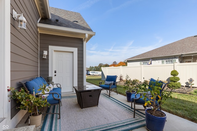 view of patio / terrace with outdoor lounge area