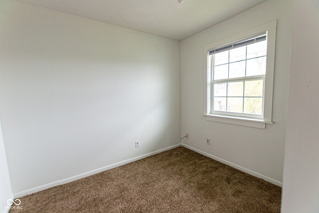 view of carpeted empty room