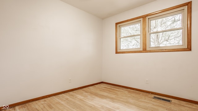 5861 S 100 W, Fountaintown, IN 46130 - spare room with baseboards and light wood-type flooring