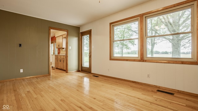 5861 S 100 W, Fountaintown, IN 46130 - spare room featuring light wood finished floors and baseboards