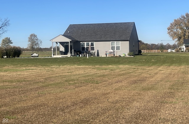 3503 W 100 N, Bargersville, IN 46106 - back of house with a yard and a shingled roof