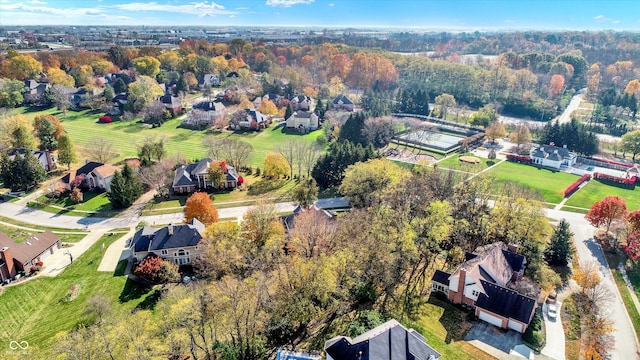 bird's eye view featuring a residential view