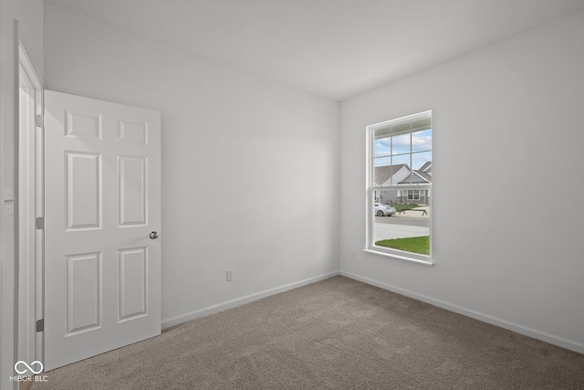 view of carpeted empty room