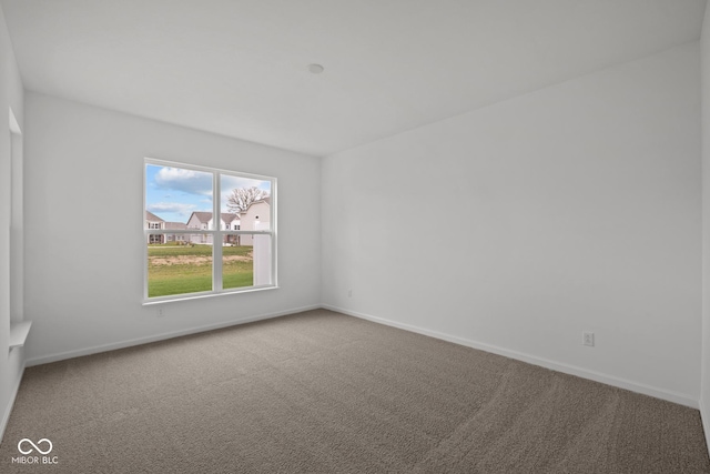 view of carpeted empty room