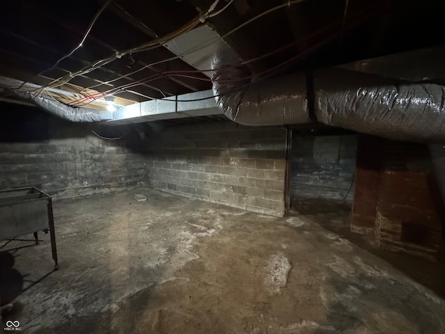 view of basement