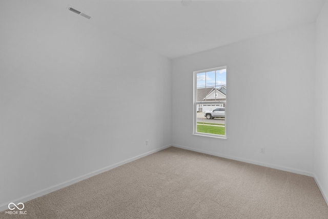 view of carpeted empty room