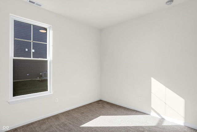 view of carpeted empty room