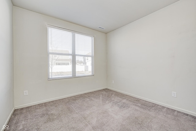 view of carpeted empty room