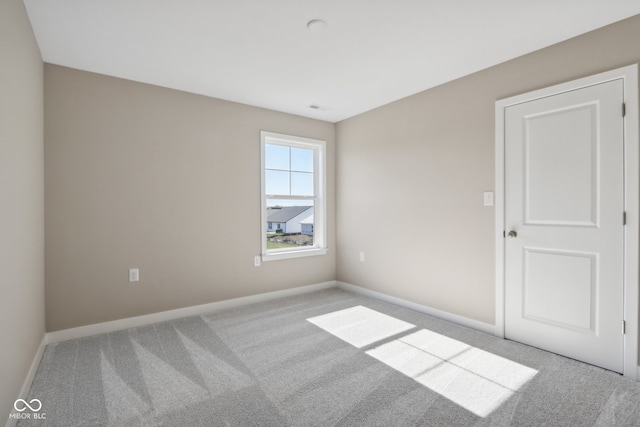 view of carpeted empty room