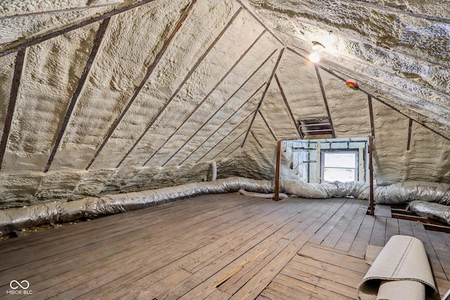 view of attic