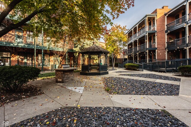 view of home's community with a gazebo