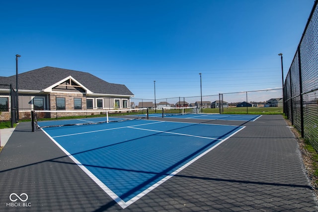 view of sport court