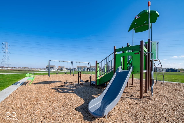 view of jungle gym