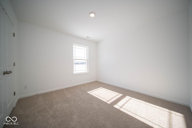 view of carpeted empty room