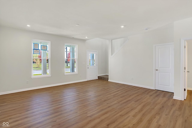 interior space featuring wood-type flooring