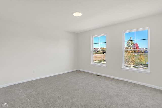 view of carpeted empty room