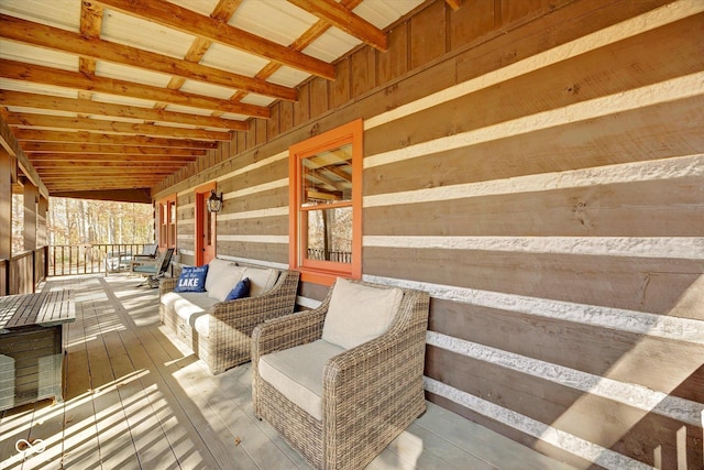 9300 Derrett Rd, Unionville, IN 47468 - view of wooden porch