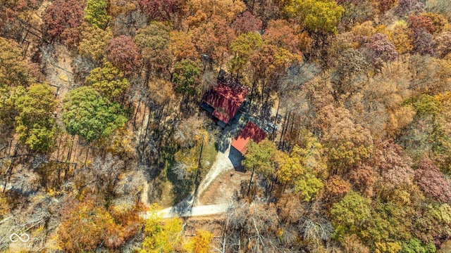 9300 Derrett Rd, Unionville, IN 47468 - drone / aerial view of a heavily wooded area