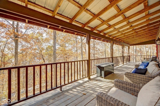 9300 Derrett Rd, Unionville, IN 47468 - sunroom featuring outdoor lounge area