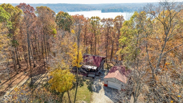 9300 Derrett Rd, Unionville, IN 47468 - view of subject property featuring a heavily wooded area