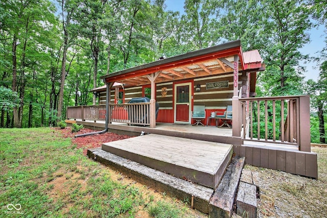 9300 Derrett Rd, Unionville, IN 47468 - view of deck