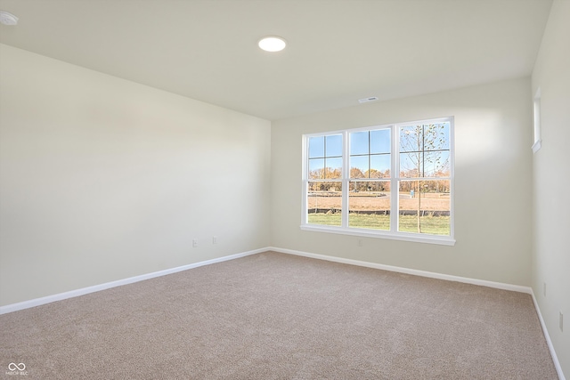 unfurnished room with carpet