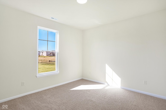 view of carpeted empty room