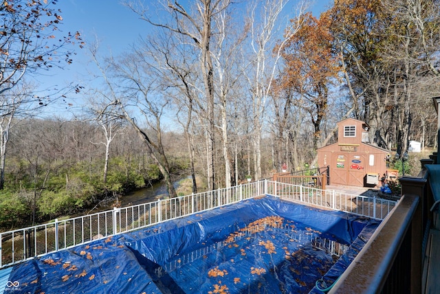 view of pool