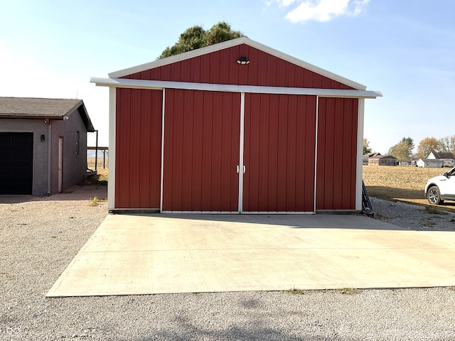 view of outdoor structure