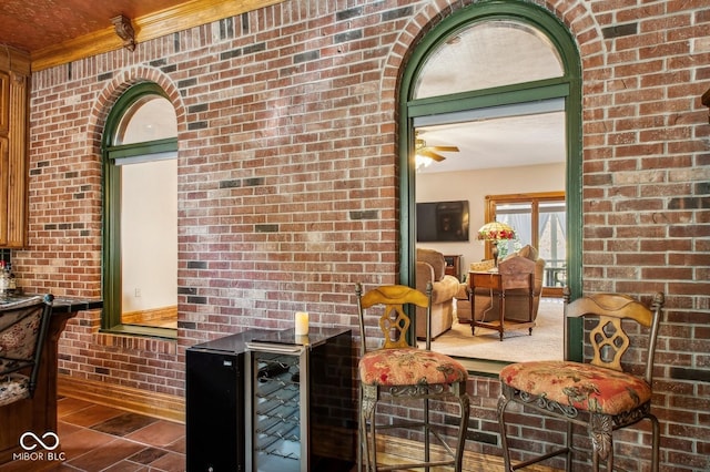 6902 Creekridge Trl, Indianapolis, IN 46256 - view of patio / terrace featuring beverage cooler