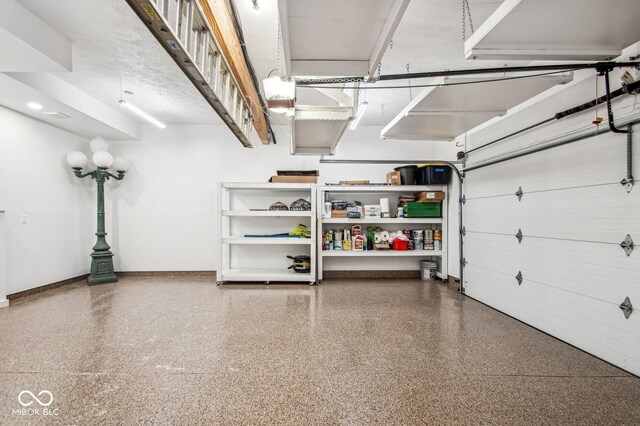 6902 Creekridge Trl, Indianapolis, IN 46256 - garage with baseboards