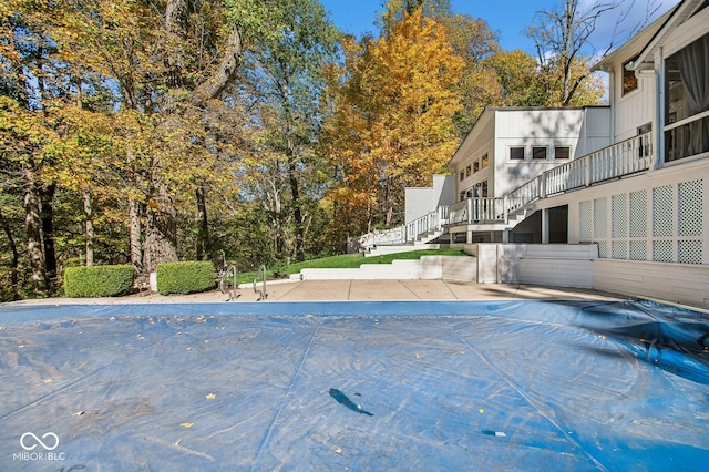 view of pool